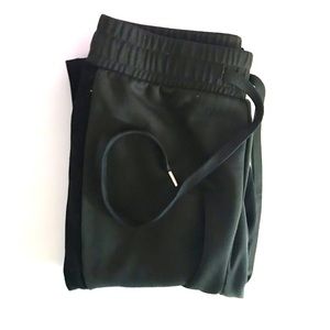Olive green jogger sweatpants